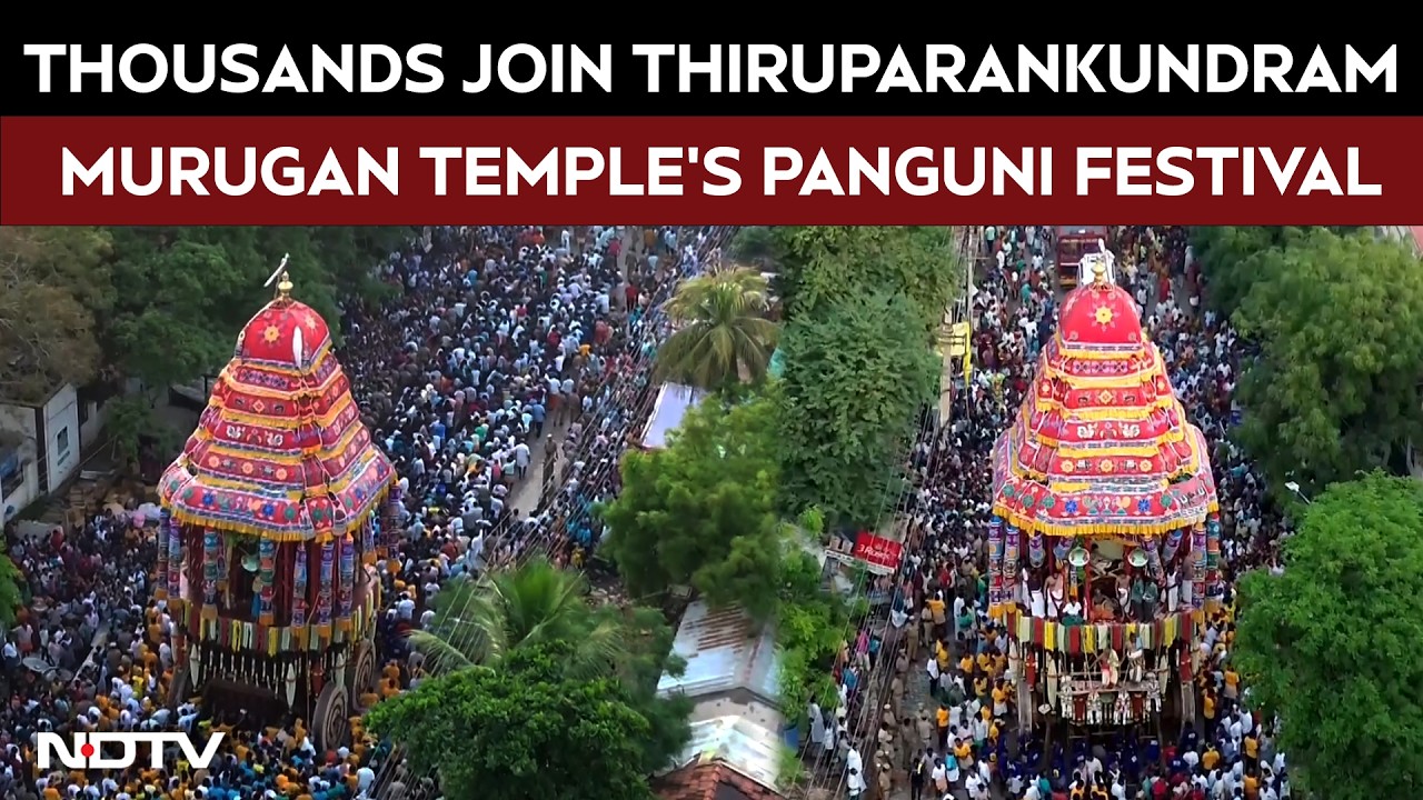 Thousands Join Thiruparankundram Murugan Temple&rsquo;s Annual Panguni Festival In Madurai