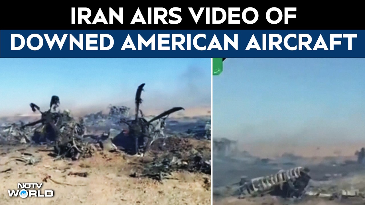 Iran’s State TV Airs Video Showing What It Claims Are Parts Of American Aircraft That They Shot Down