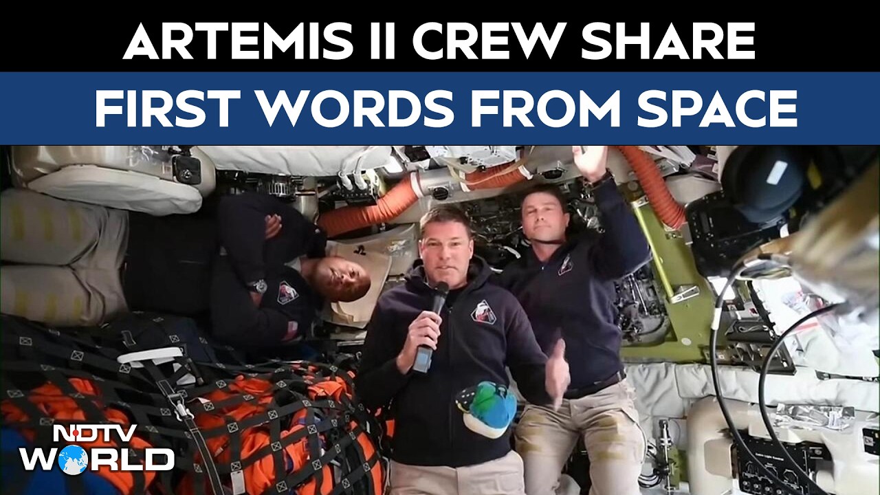 Artemis Crew Live | Artemis Artemis Crew Shares Stunning Space Views, Nears Moon in Historic Mission