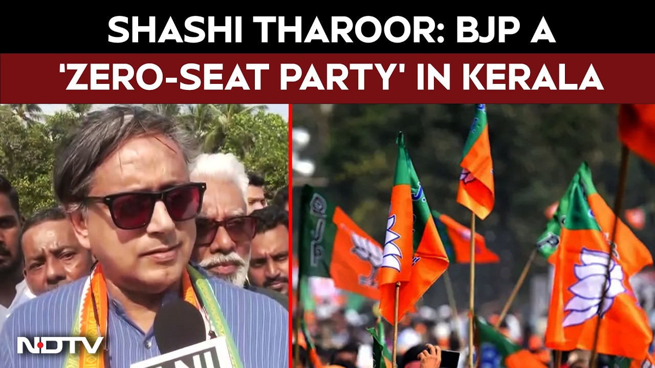 Shashi Tharoor Calls BJP A ‘Zero-Seat Party’ Ahead Of Kerala Polls