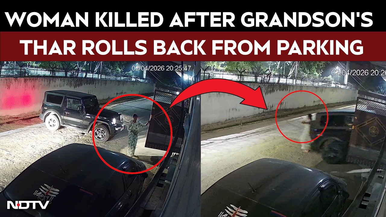 Thar Viral Video | UP Woman Was Helping Grandson Park His Thar. Handbrake Error Left Her Dead