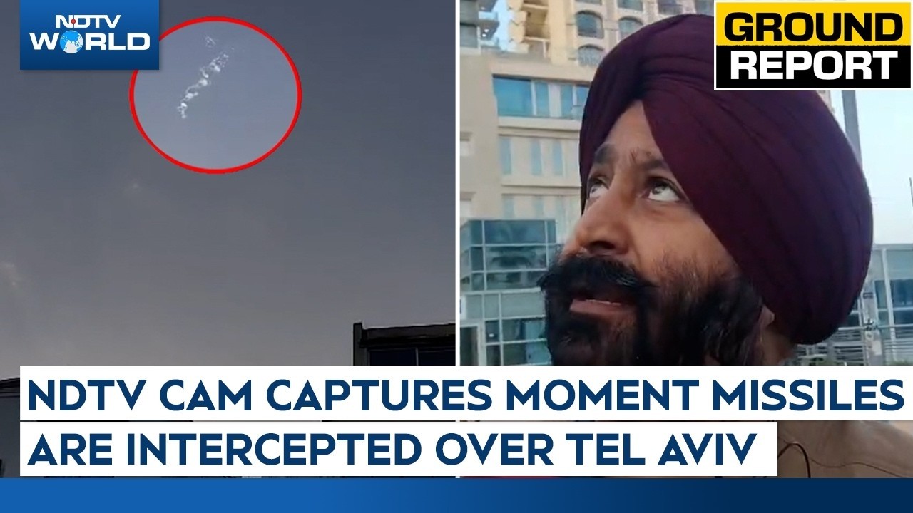 Iran Attacks Tel Aviv | Sirens Blare, Loud Blasts Heard As Iran Intensifies Missile Strikes