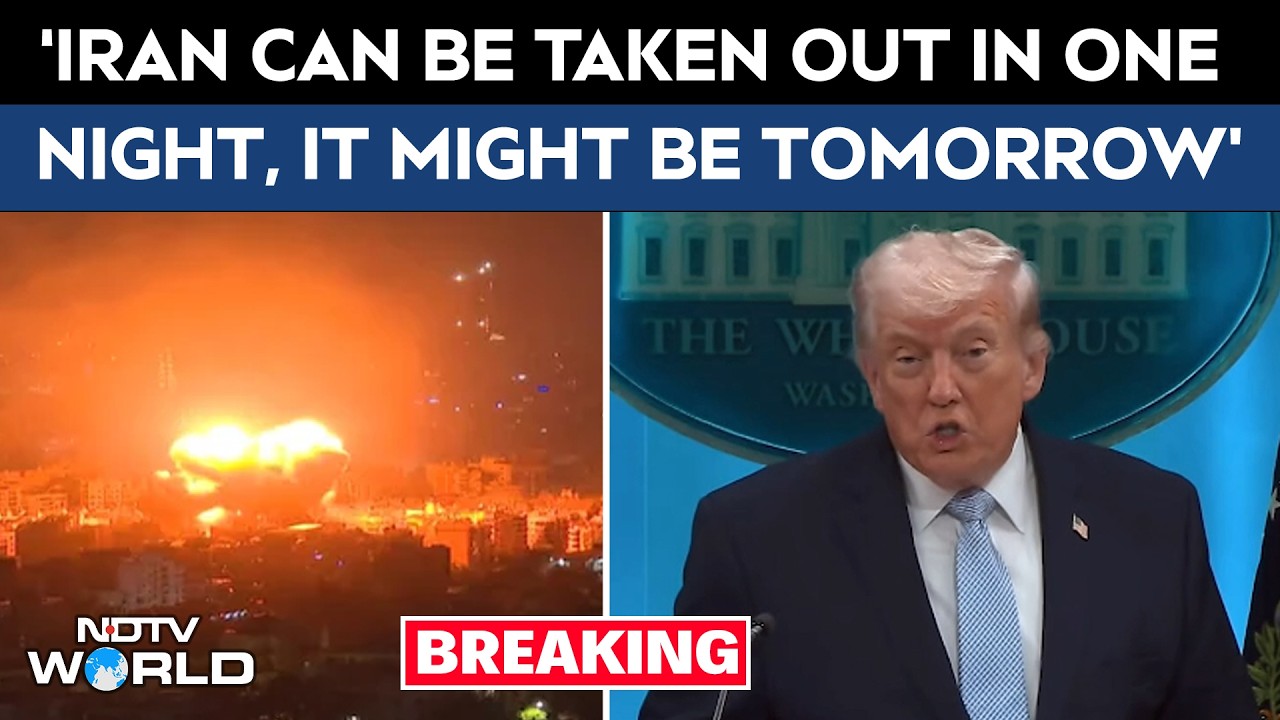 Donald Trump Press Conference | Trump's Warning: "Entire Iran Can Be Taken Out In One Night"