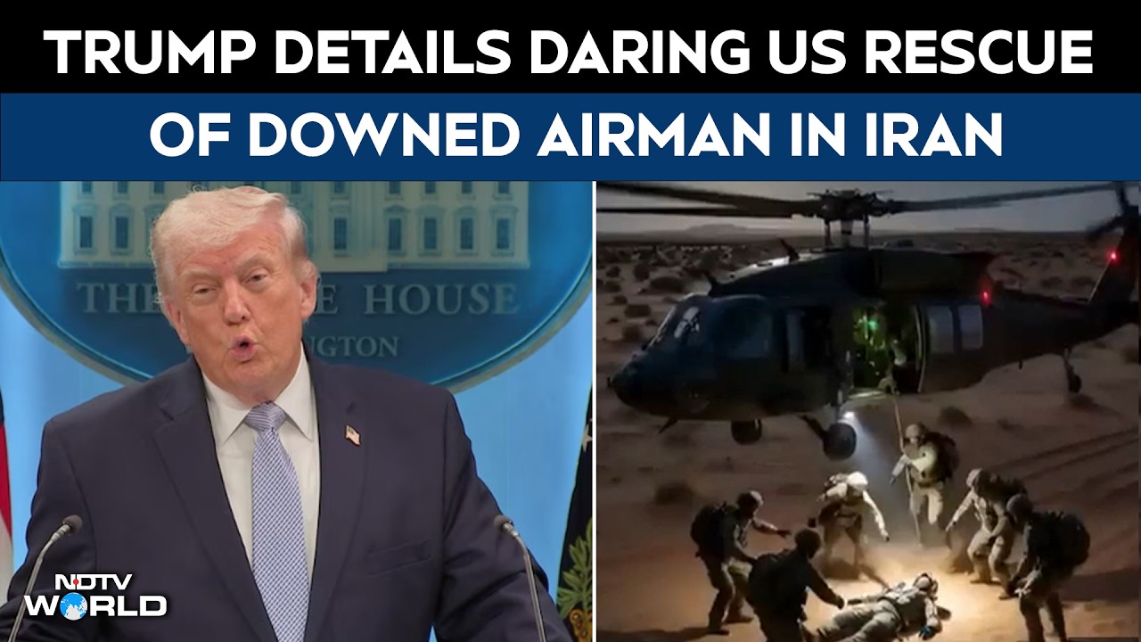 Trump News | Trump Details Daring US Rescue of Downed Airman in Iran, Subterfuge & Massive Operation