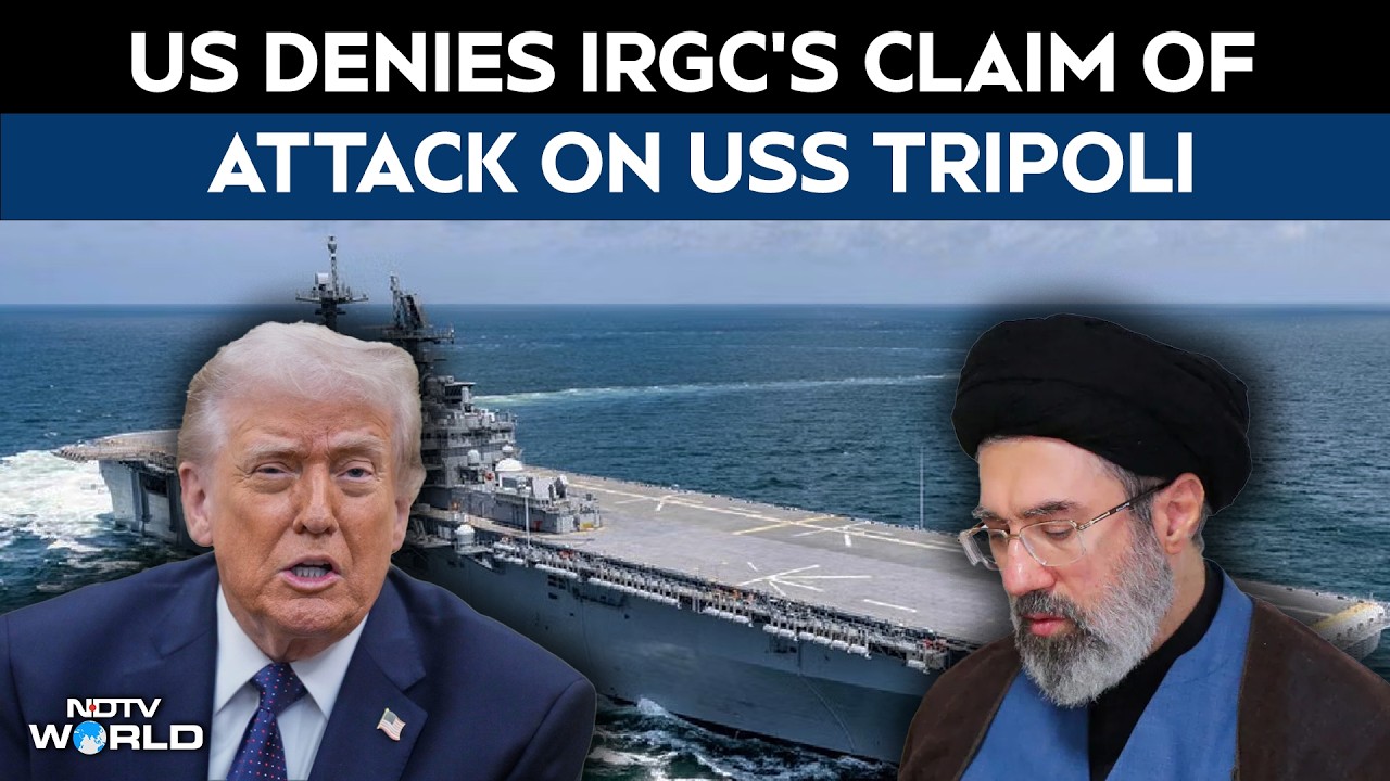 US Rejects Iran Claim Of Strike On Assault Ship USS Tripoli