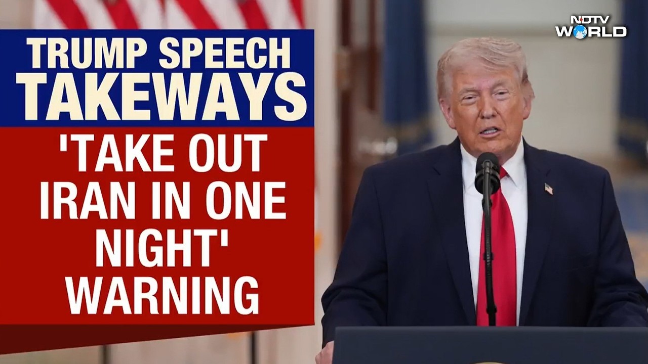 Trump Speech Highlights | Trump's Dual Message: 'Talks Going Well' But Military Option On Table