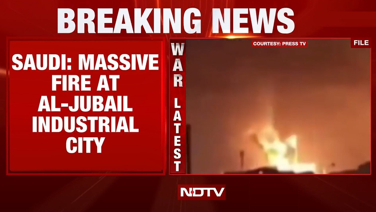 Iran Strikes Saudi | Massive Fire At Saudi's Al Jubail Industrial Hub After Iranian Drone Attack