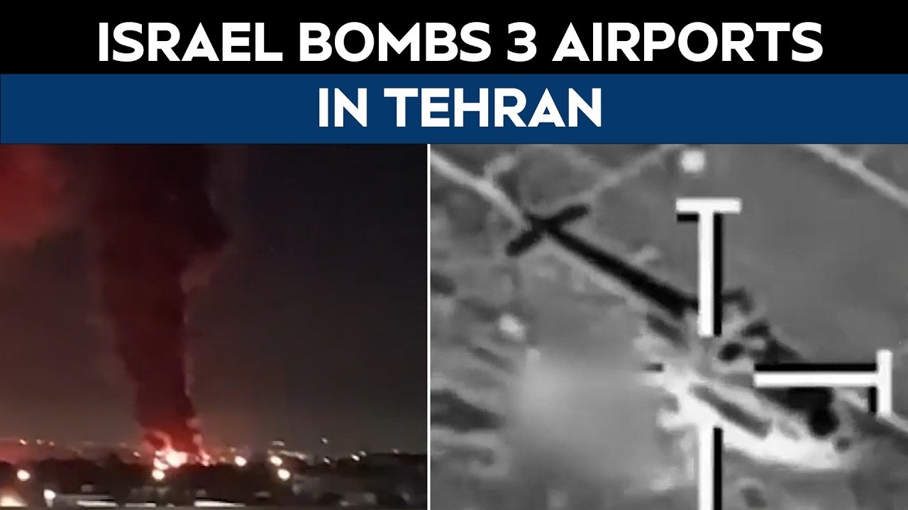 Tehran Bombing News | Israel Strikes 3 Tehran Airports In Major Escalation
