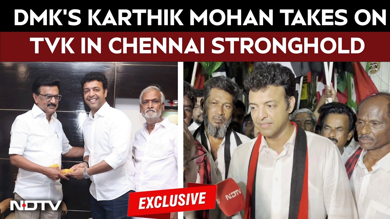 Tamil Nadu Elections 2026 | Villivakkam Face-Off: DMK's Young Bet Karthik Takes On TVK's Aadhav