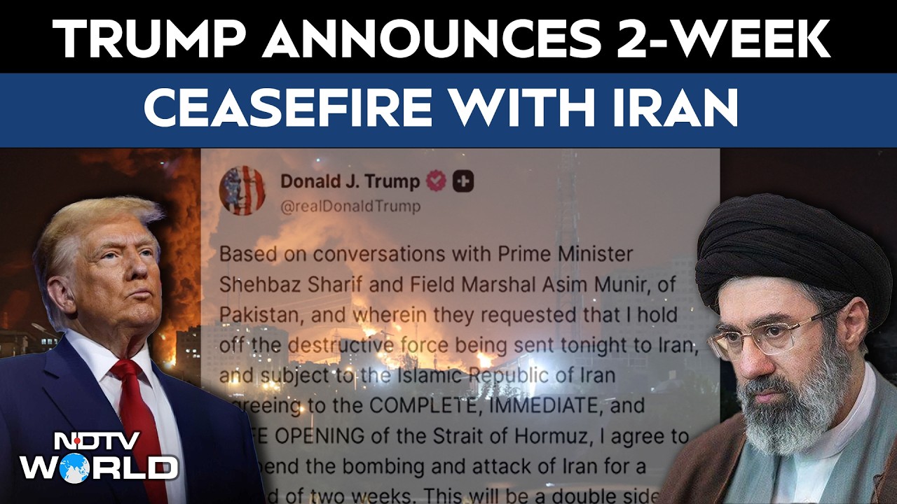 US Iran War Ceasefire | Trump Announces 2-Week Ceasefire With Iran Hours Before Deadline
