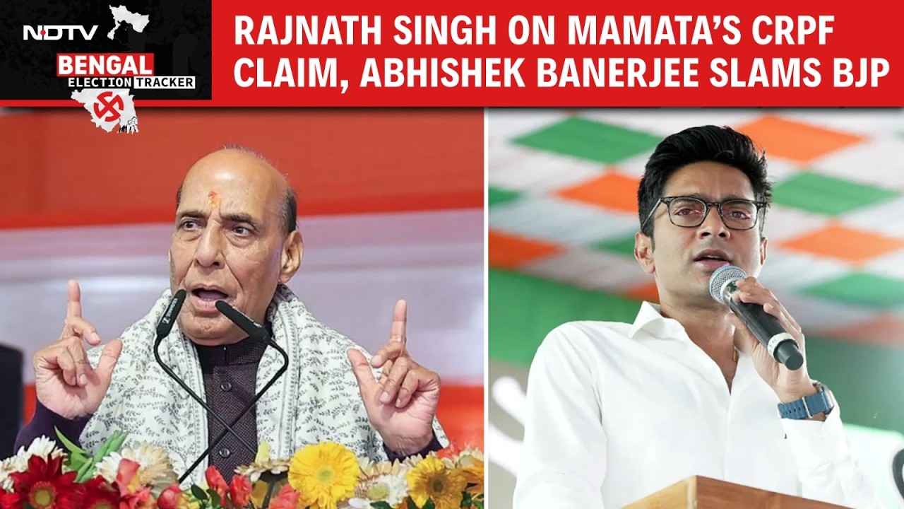 West Bengal Polls 2026 | Rajnath Singh on Mamata&rsquo;s CRPF Claim, Voter Roll Cleanup, TMC Slams BJP