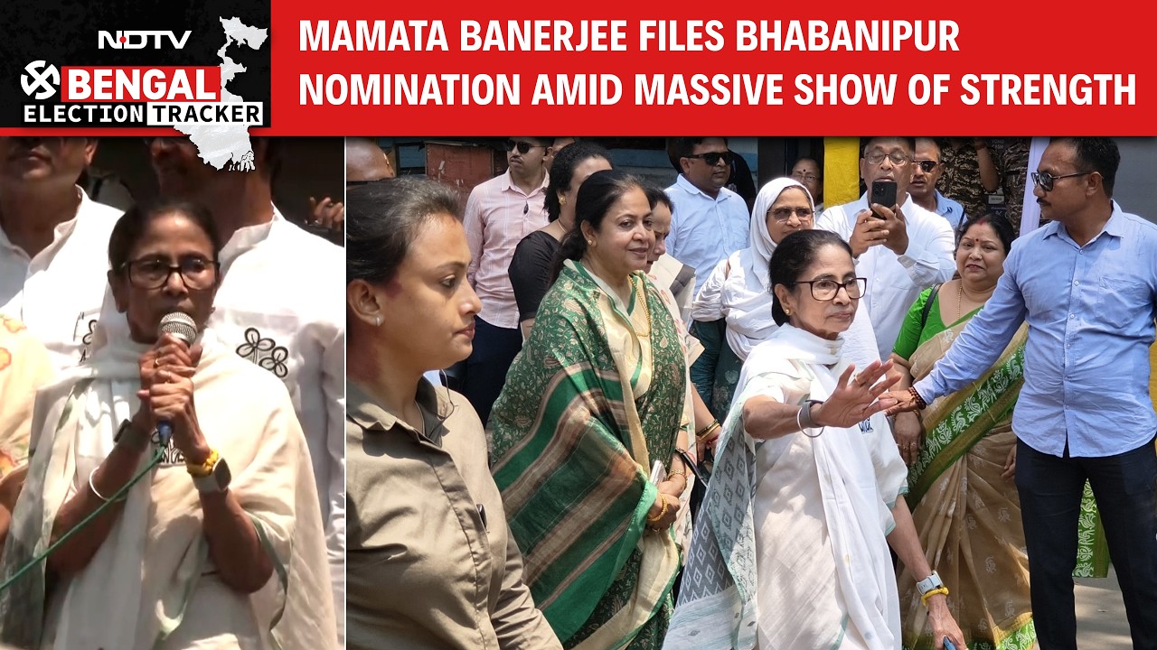 Mamata Banerjee Nomination | Bhabanipur Showdown Begins As Mamata Banerjee Files Nomination