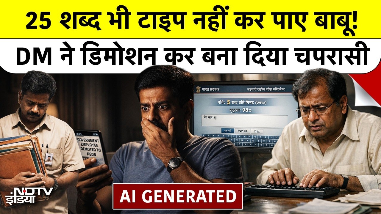 Kanpur DM Action: Typing Test में फेल होने पर Clerk को बनाया Peon, Government Job में हड़कंप!