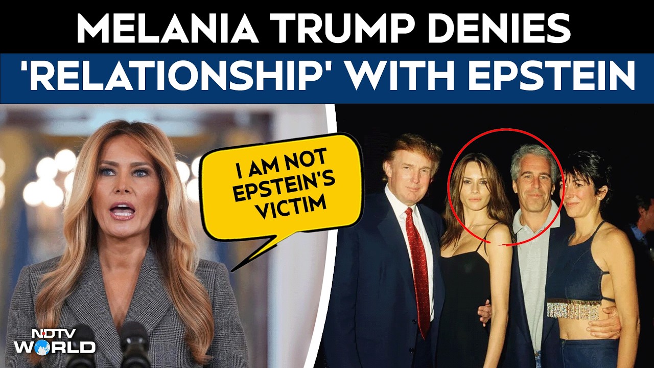 Melania Trump Speech | Melania Trump Denies Epstein Links, Says Claims About It Are Defaming Her