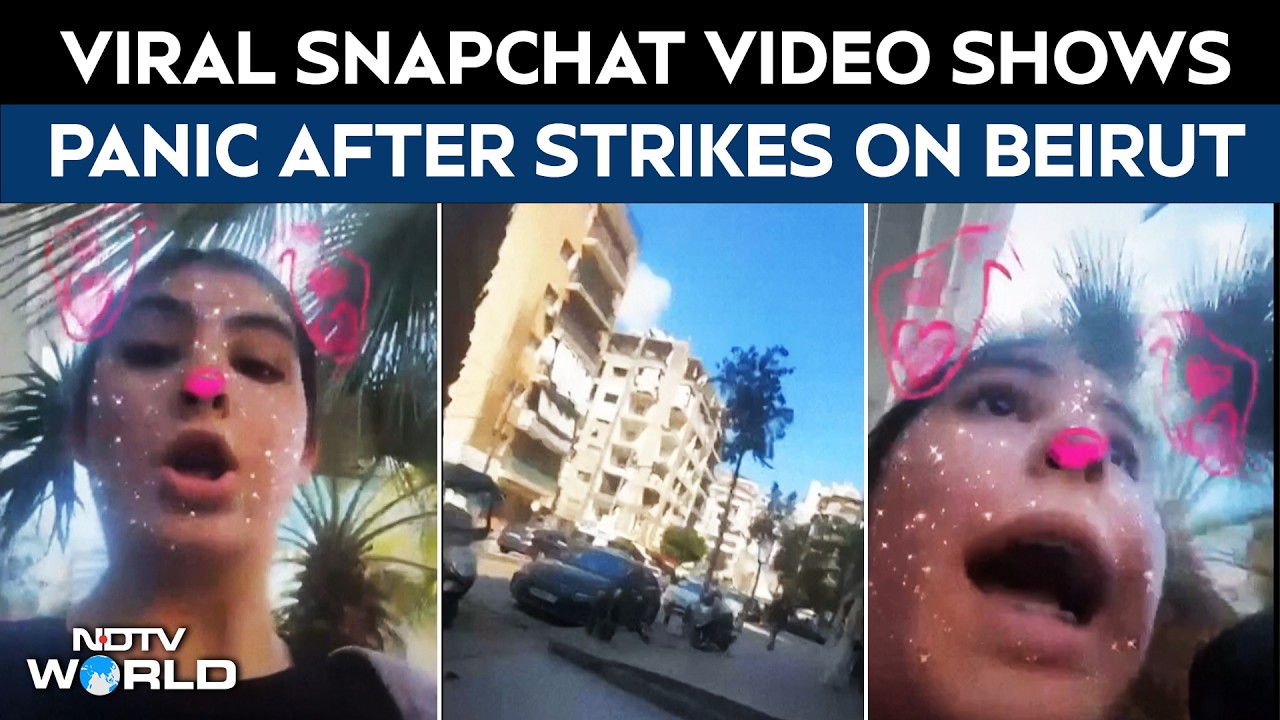 Lebanon Strikes: Chaos And Panic During Strikes Captured In Beirut Girl's Viral Snapchat Video