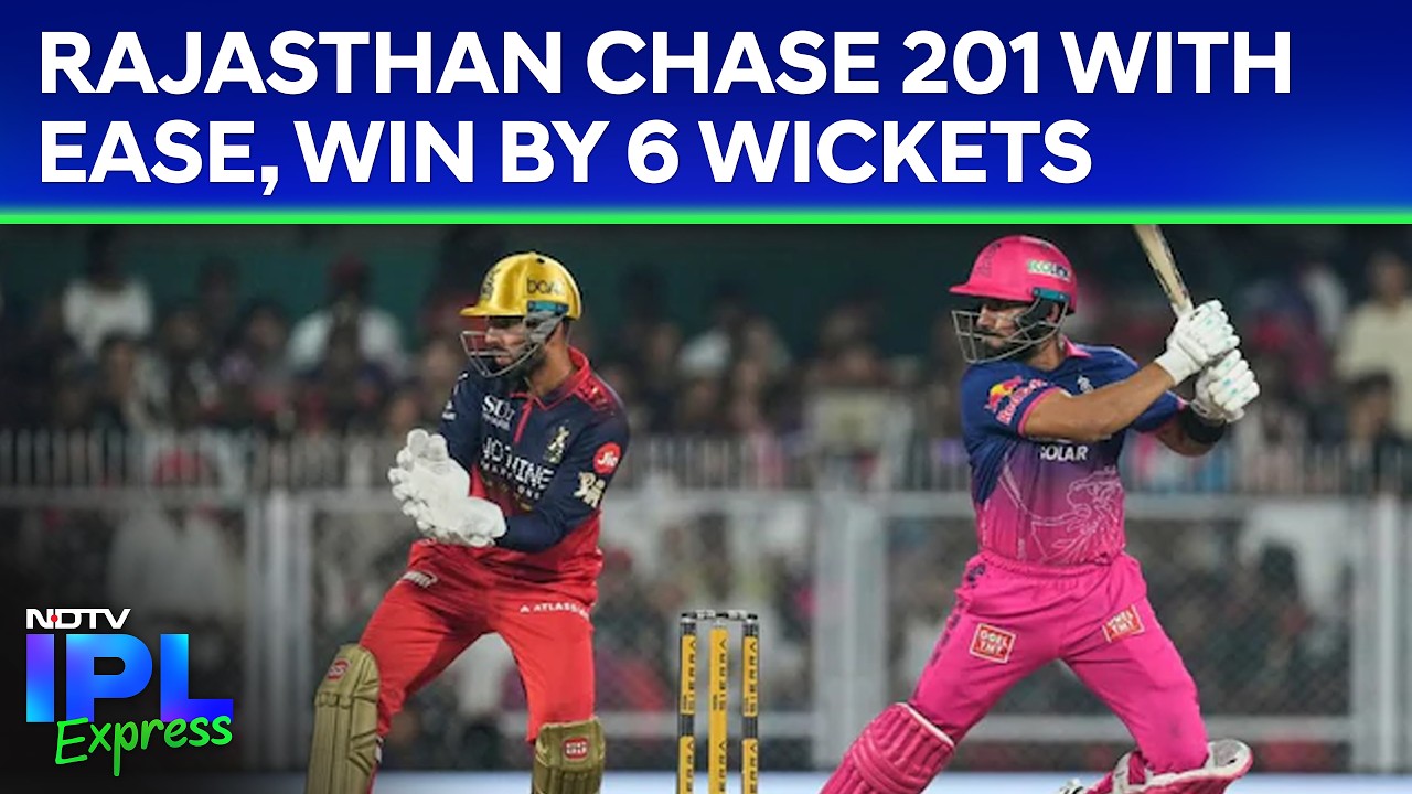 IPL 2026 RR Vs RCB | Suryavanshi Blitz Stuns RCB: Rajasthan Chase 201 With Ease, Win By 6 Wickets