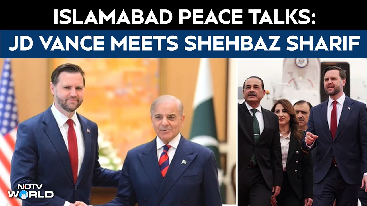 JD Vance Meets Shehbaz Sharif In Islamabad Before Peace Talks