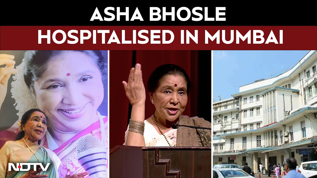 Asha Bhosle News | Veteran Singer Asha Bhosle Hospitalised In Mumbai's Breach Candy Hospital