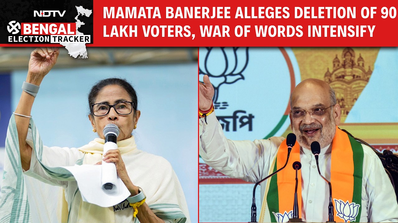 Mamata Banerjee Alleges Deletion Of 90 Lakh Voters, Amit Shah Vows To End 'Syndicate Raj'