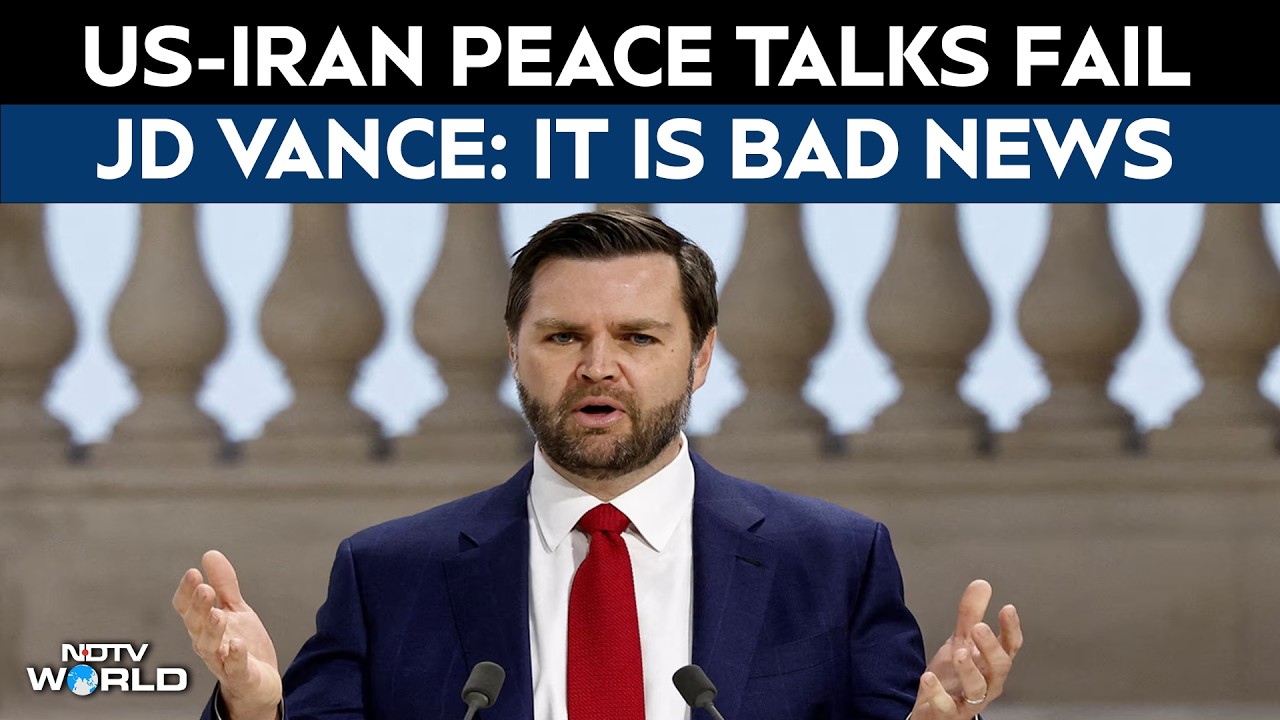 No Breakthrough In Peace Talks, JD Vance Says 'Iran Refused To Accept Our Terms'