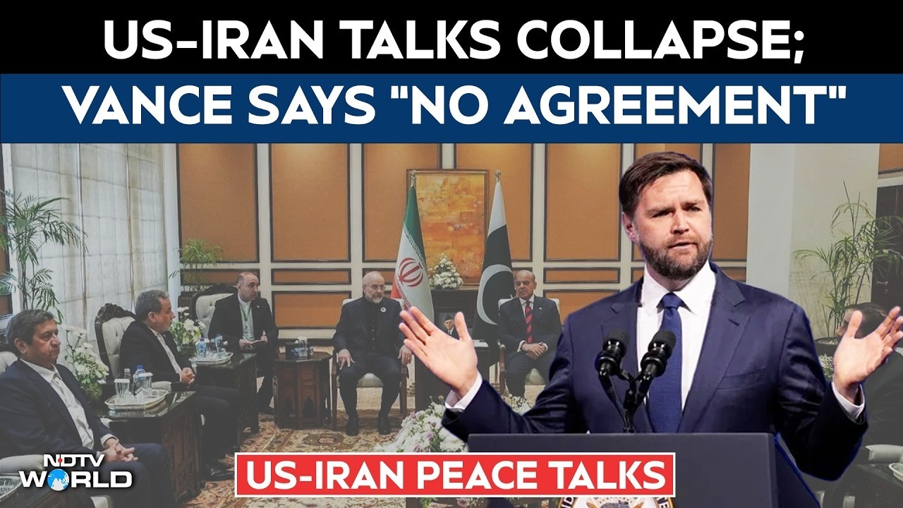 US-Israel-Iran War: JD Vance Says No "Headway" In 21-Hours-Long Peace Talks