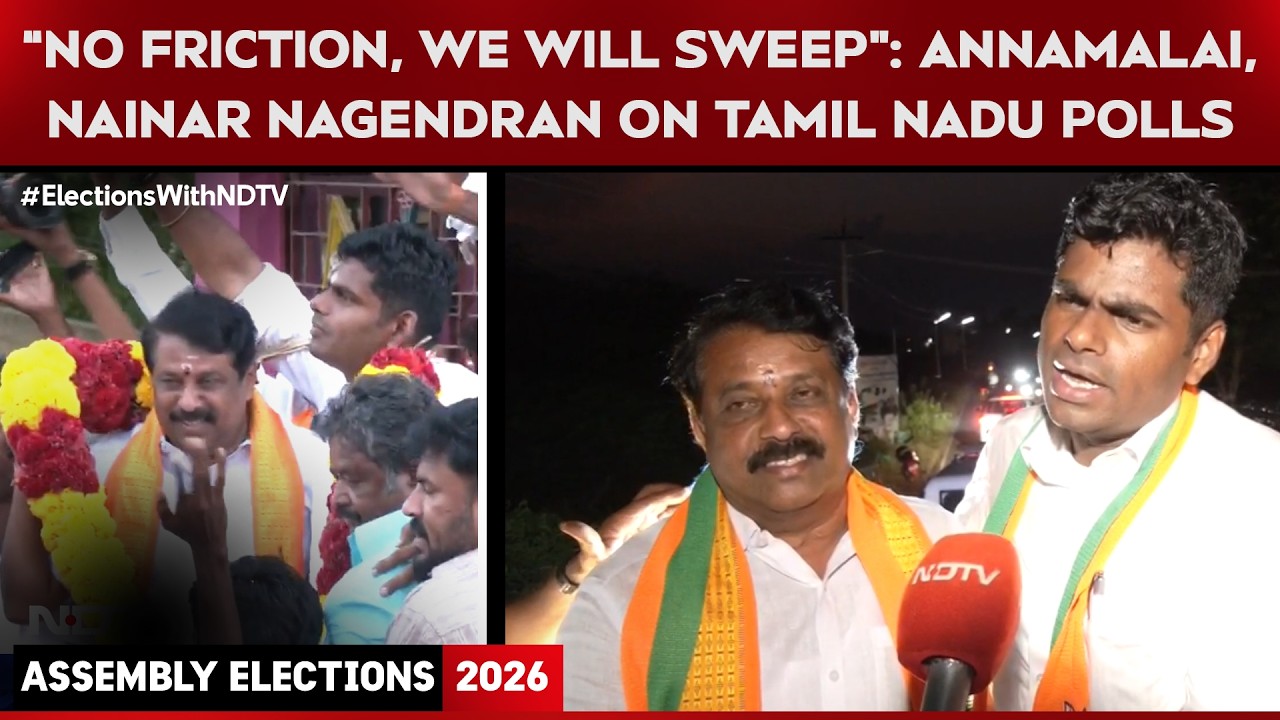 Tamil Nadu Elections | &ldquo;No Friction, We Will Sweep&rdquo;: Annamalai, Nainar Nagendran On Tamil Nadu Polls
