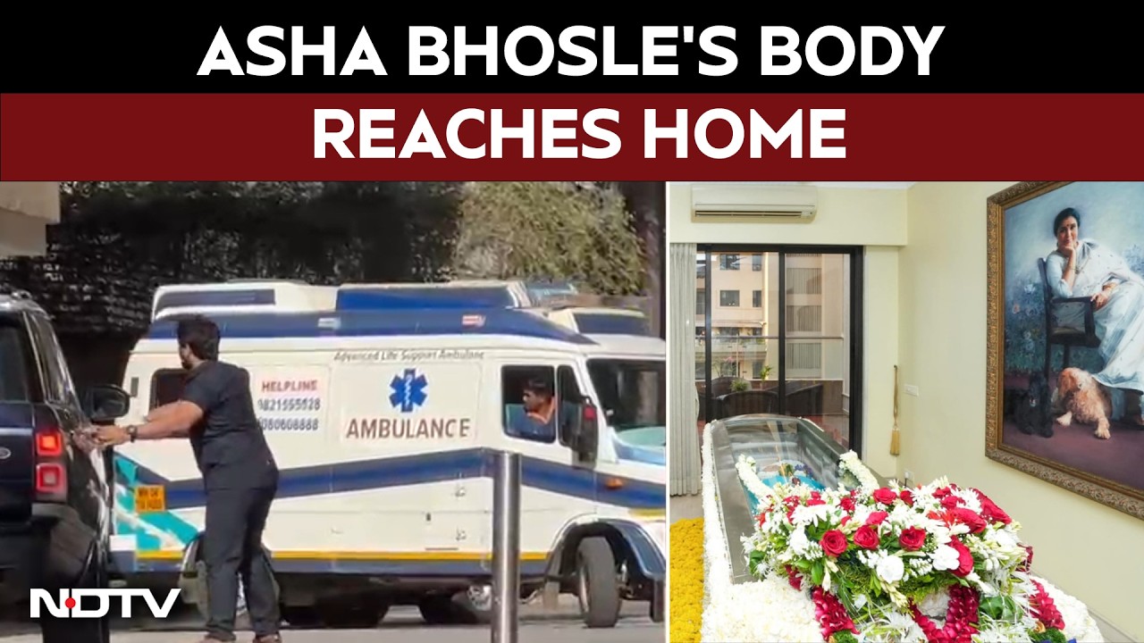 Asha Bhosle's Body Reaches Home