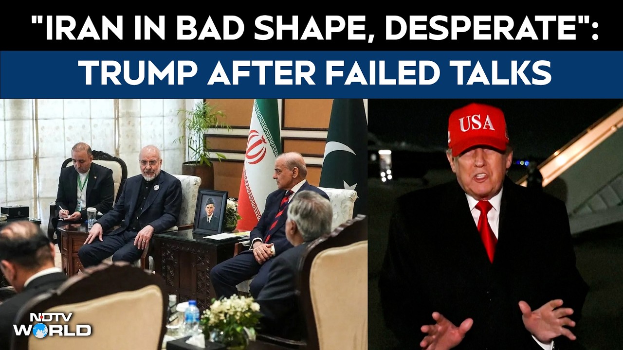 "Iran In Bad Shape, Desperate": Trump After Failed Islamabad Talks