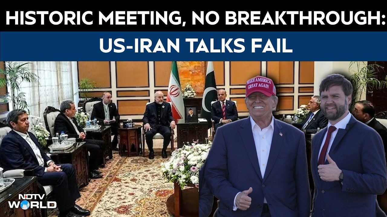 US Iran News | 21-Hour Talks Collapse: US-Iran Deadlock in Islamabad