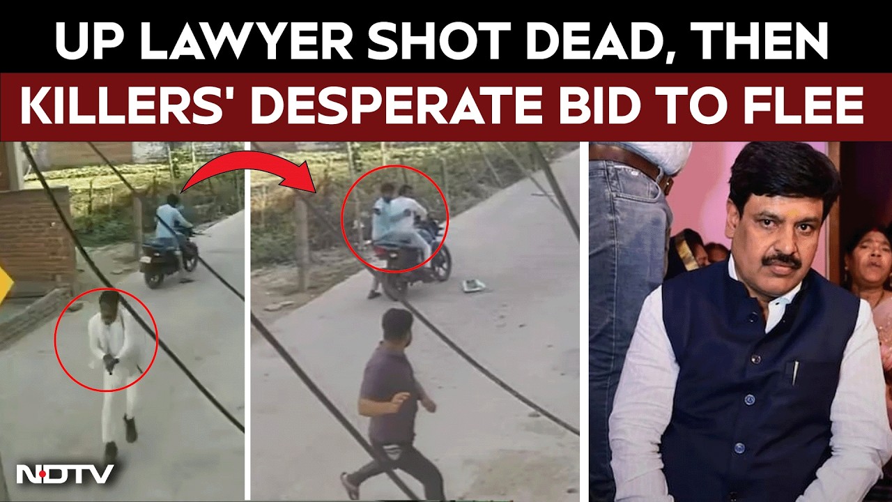 Viral Video | On Camera, UP Lawyer Shot Dead, Then Killers' Desperate Bid To Flee On Bike