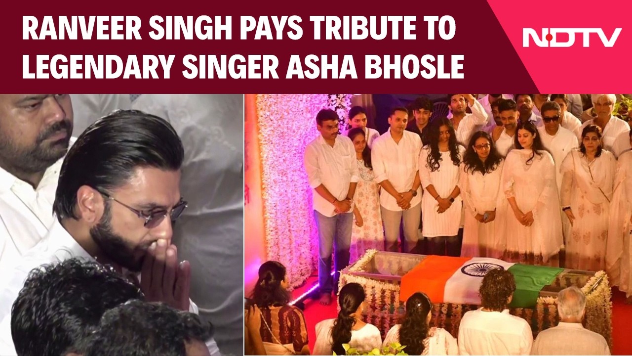Asha Bhosle Funeral | Ranveer Singh Pays Tribute To Legendary Singer Asha Bhosle, Mourns Her Demise