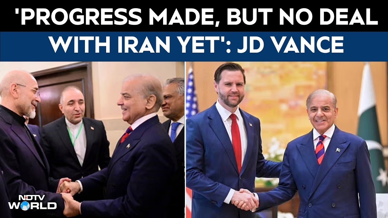 Pakistan Peace Talks | US-Iran Talks: JD Vance Flags Progress But Deadlock Persists