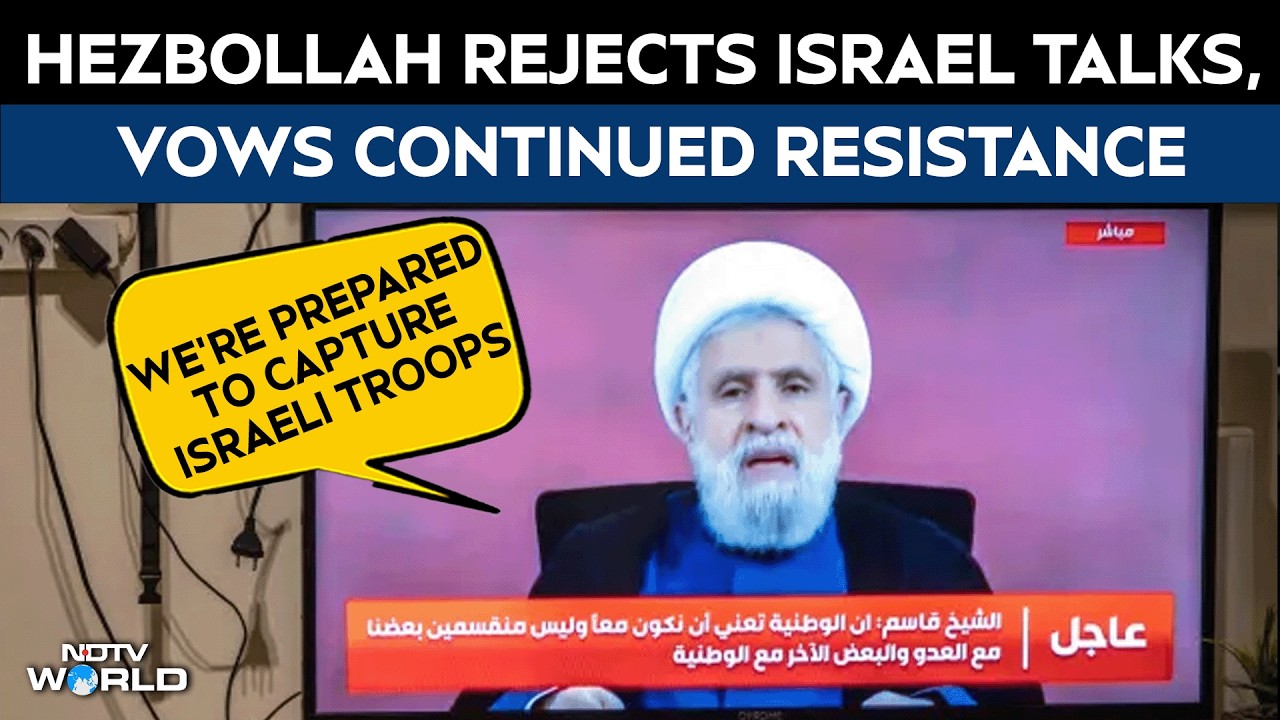 Lebanon Attack | Hezbollah Leader Naim Kassem Urges Lebanon’s Government To Cancel Israel Talks