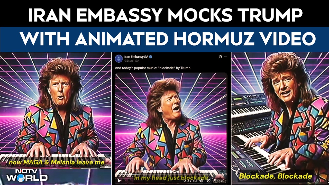 Trump AI Video: Iran Embassy Mocks Trump With Animated Hormuz Video