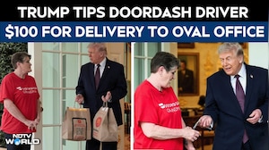 Trump Viral Video | Trump Tips DoorDash Driver Grandma $100 For Delivering McDonald&rsquo;s To Oval Office