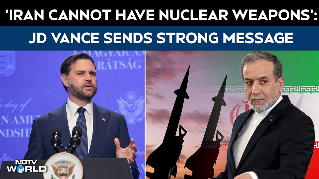 'Iran Cannot Have Nuclear Weapons': US VP JD Vance Sends Strong Message