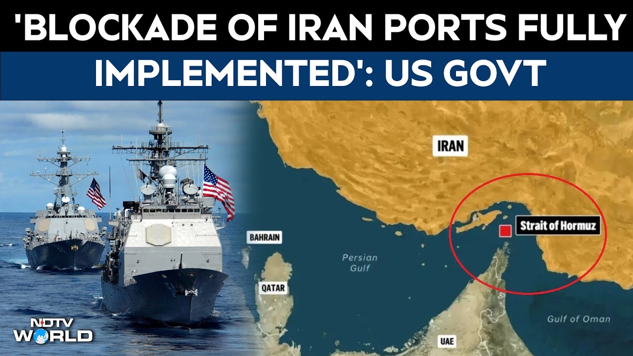 US Claims Full Blockade of Iran Ports, Halts Maritime Trade in 36 Hours