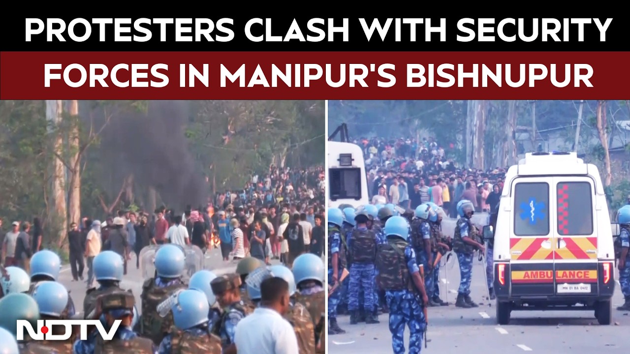 Clash Erupts In Manipur's Bishnupur, Security Forces Use Tear Gas To Disperse Mob