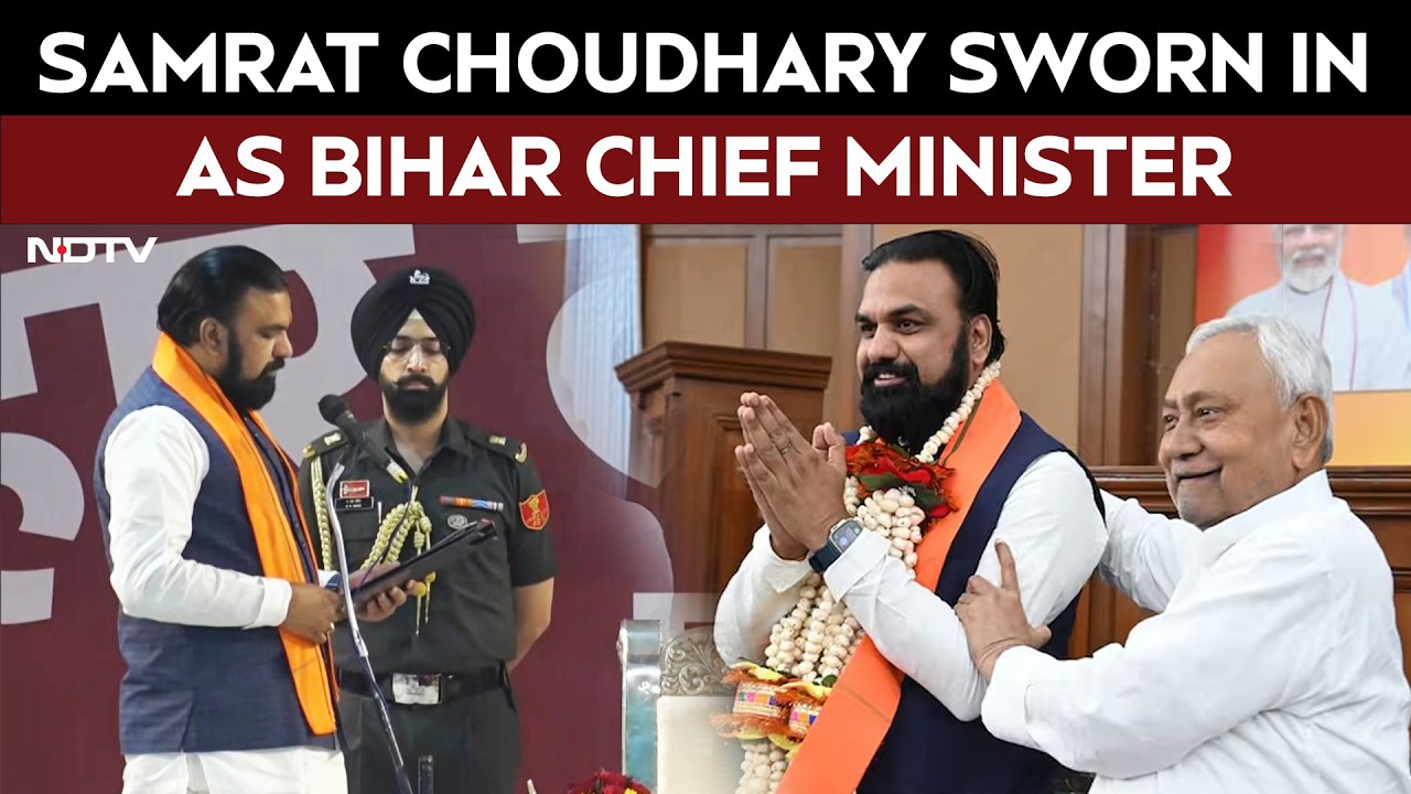 Samrat Choudhary Takes Oath, Becomes BJP's 1st Chief Minister In Bihar