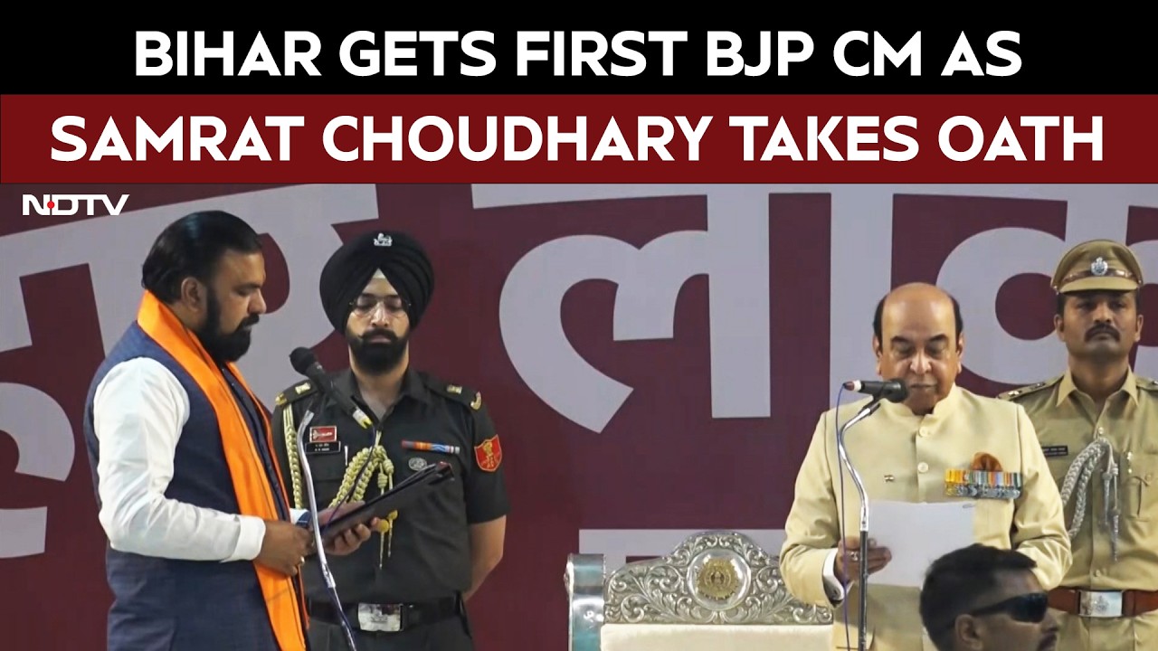 Bihar Gets First BJP Chief Minister As Samrat Choudhary Takes Oath