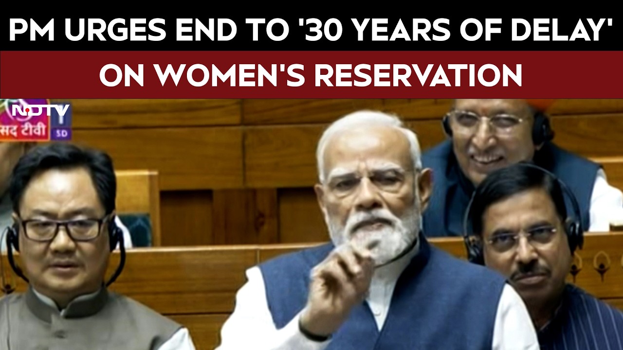 PM Modi Backs Women's Quota Bill in Parliament: "Not a Favour, But a Right"