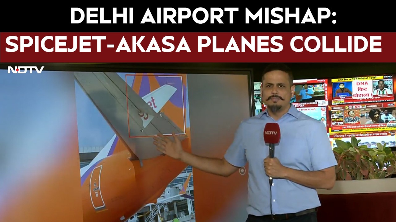 SpiceJet Plane Winglet Breaks, Gets Stuck In Akasa Jet It Hit In Delhi
