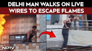 Delhi Fire Video: Trapped Man Walks On Live Wires To Escape Swaroop Nagar Blaze