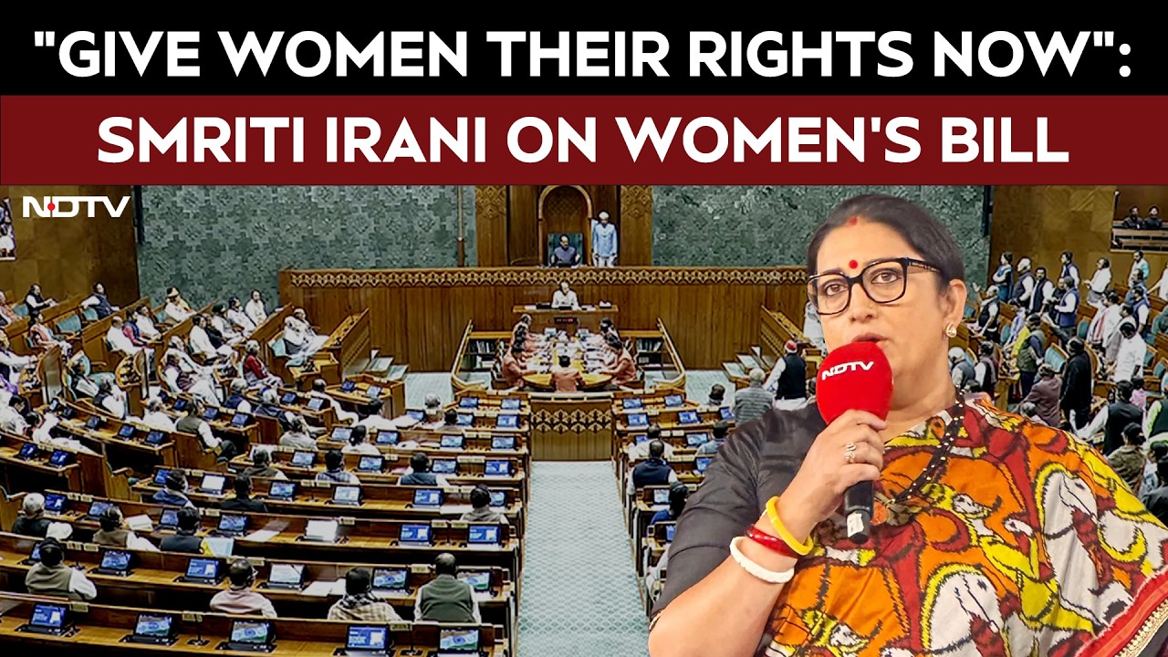 Smriti Irani Slams Opposition, Defends Timing Of Women's Reservation Bill