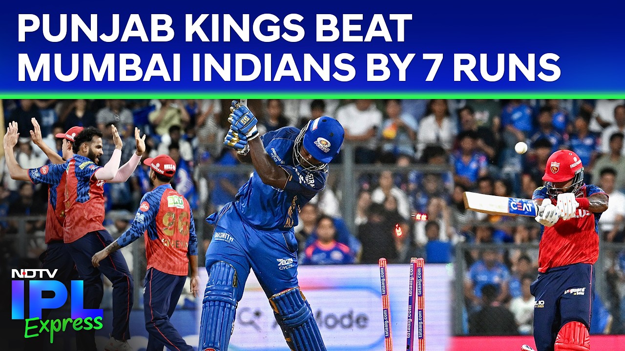 Punjab Kings Beat Mumbai Indians By 7 Runs | Iyer Takes 'Catch Of The Season' To Dismiss Pandya