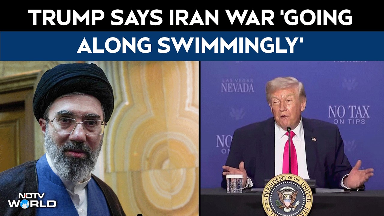 Trump Iran News | Trump Says Iran War ‘Going Along Swimmingly’ Ahead Of Peace Talks