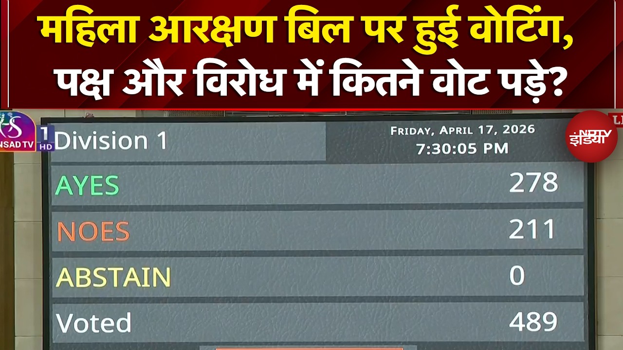 Women Reservation Bill पर वोटिंग के दौरान पक्ष और विरोध में कितने वोट पड़े? | Breaking News