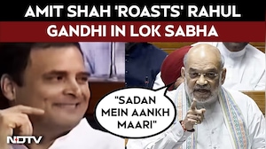 "Flying Kiss Kardete Hai": Amit Shah Takes Dig At Rahul Gandhi In Lok Sabha