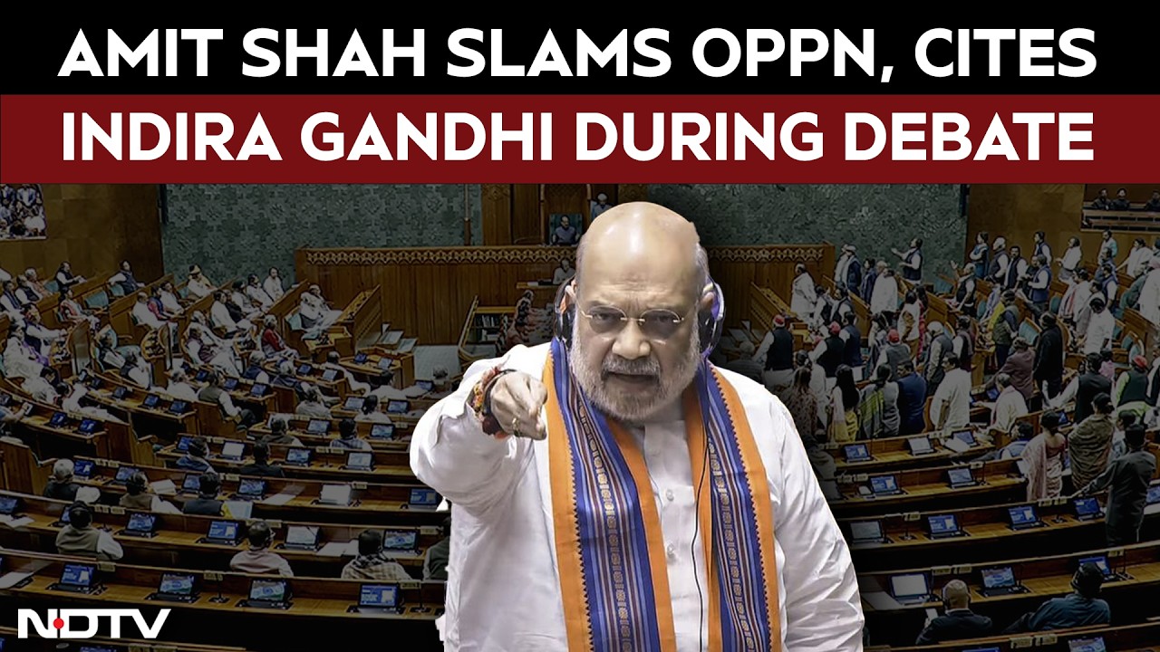 Amit Shah In Lok Sabha Slams Opposition, Cites Indira Gandhi Era In Women’s Bill Debate