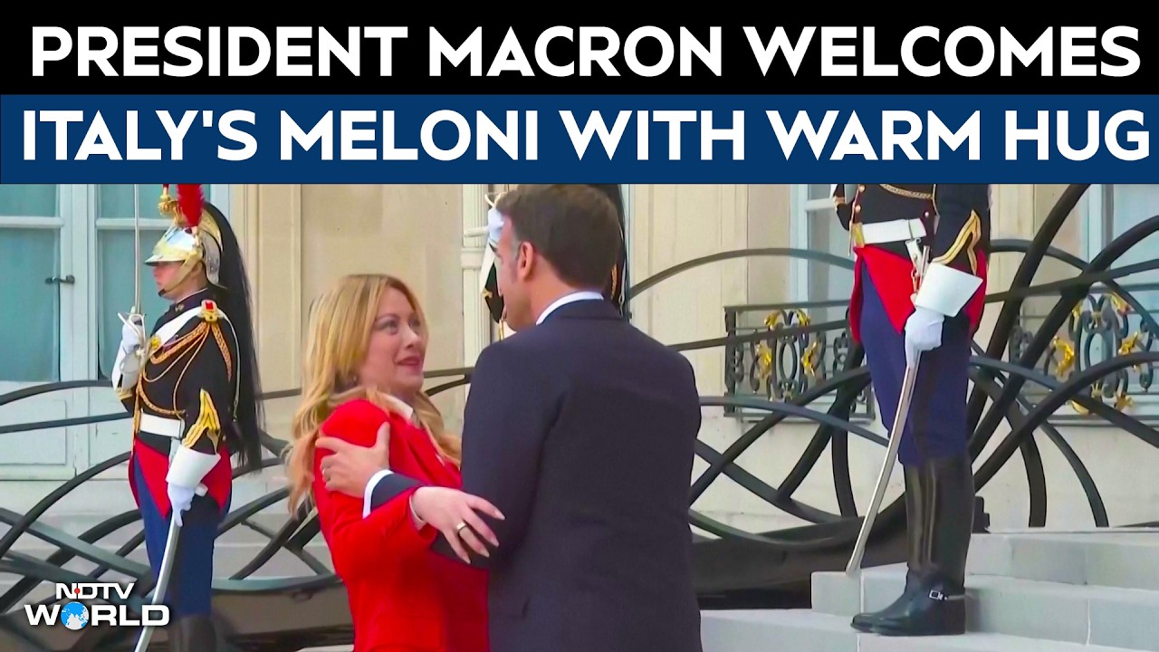 Emmanuel Macron Greets Giorgia Meloni With A Kiss Ahead Of Hormuz Meeting